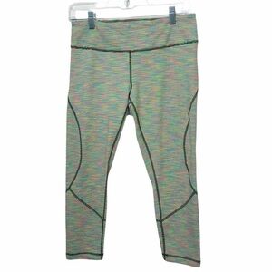 Zella Neon Striped Crop Leggings